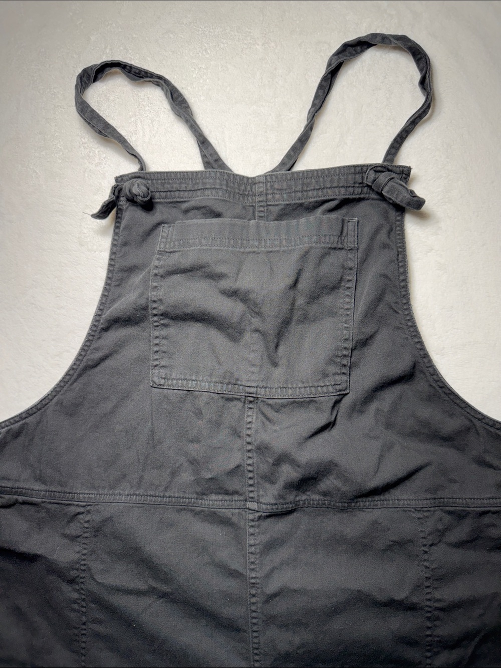 aerie Dark Gray Cotton Overalls Jumpsuit with Wide Legs - Picture 3 of 8
